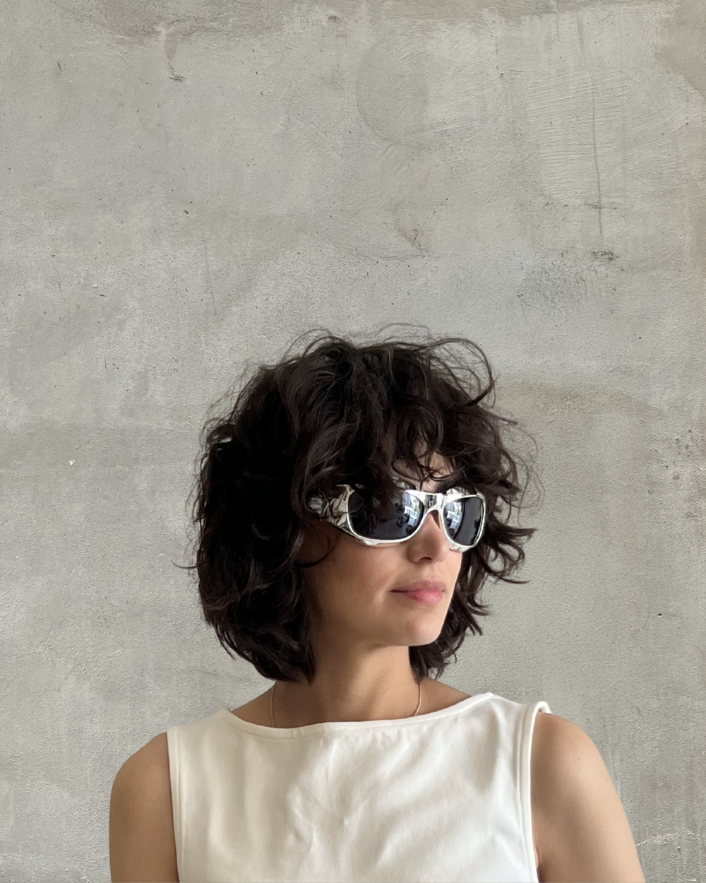 Slim Silver Sunglasses