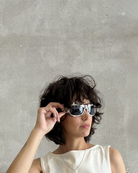 Slim Silver Sunglasses