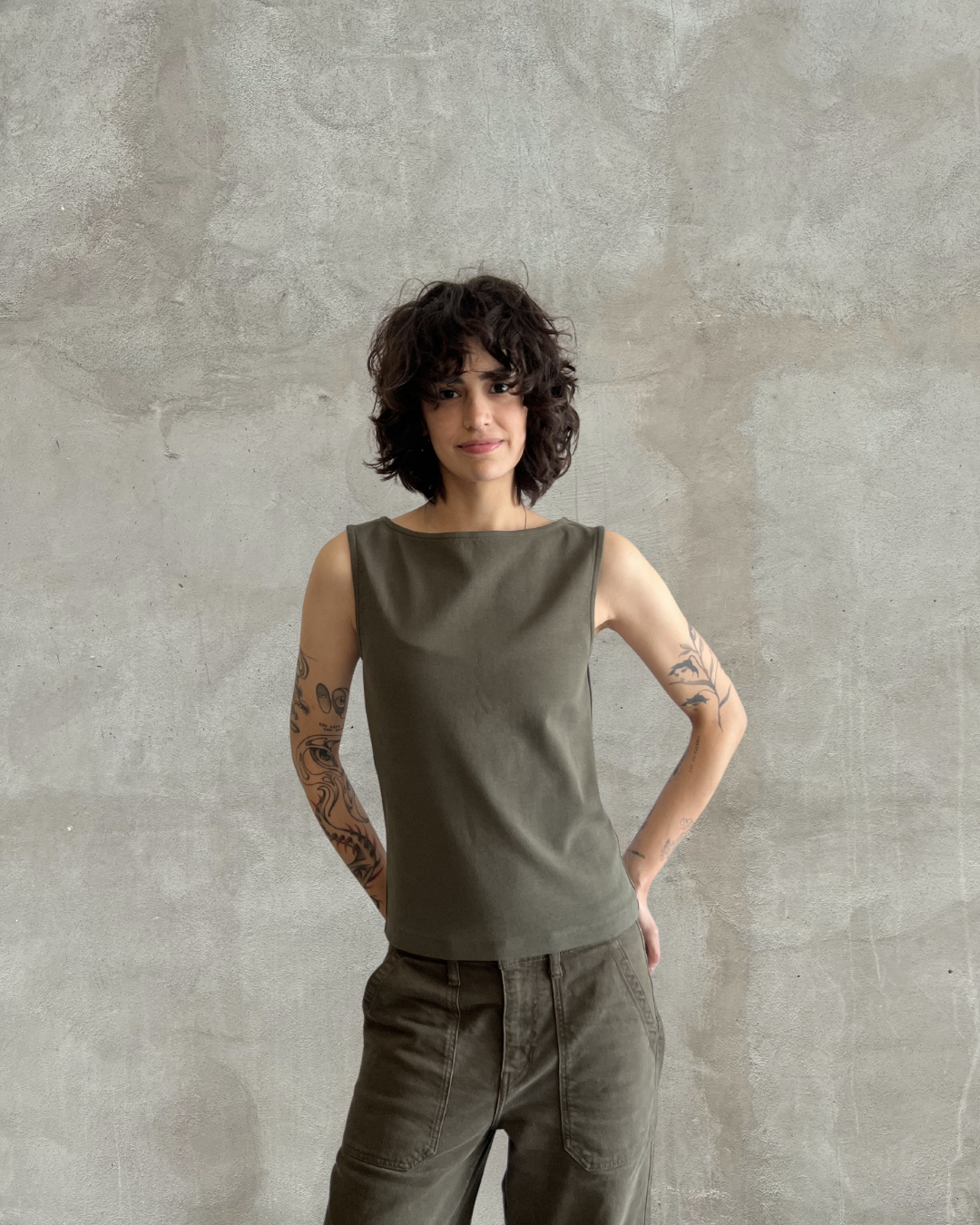 Boat Neck Top