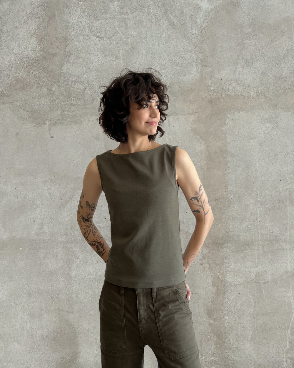 Boat Neck Top