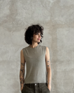 Mesh Sleeveless Tee