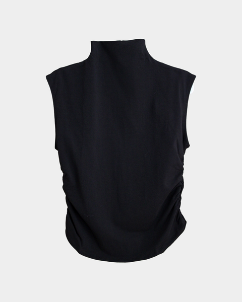Sleeveless Mock Neck Top
