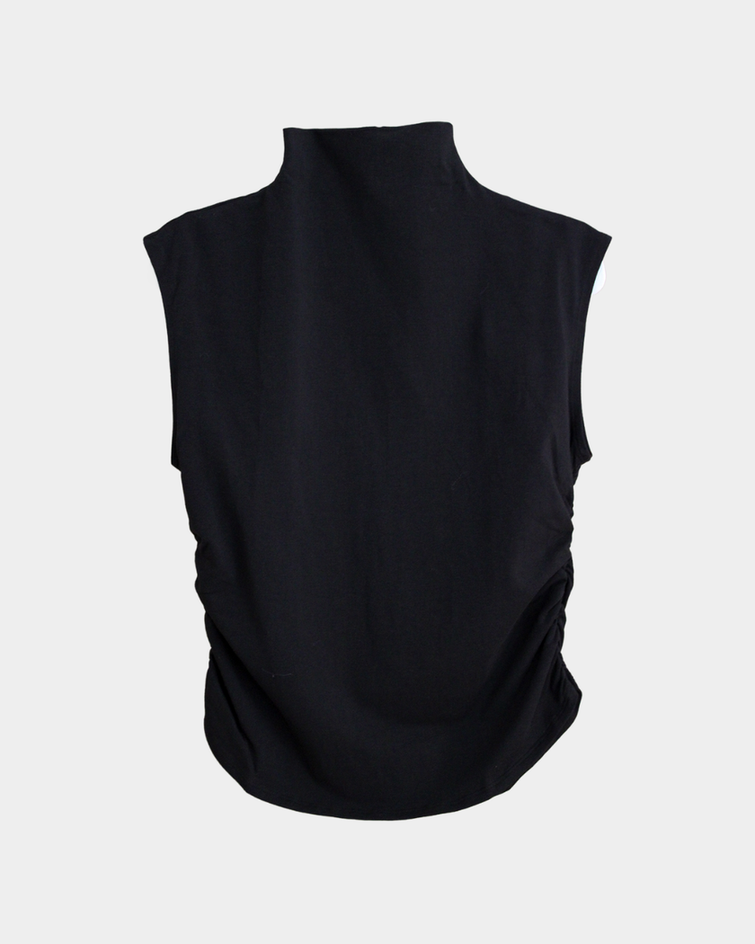 Sleeveless Mock Neck Top