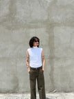 Sleeveless Mock Neck Top