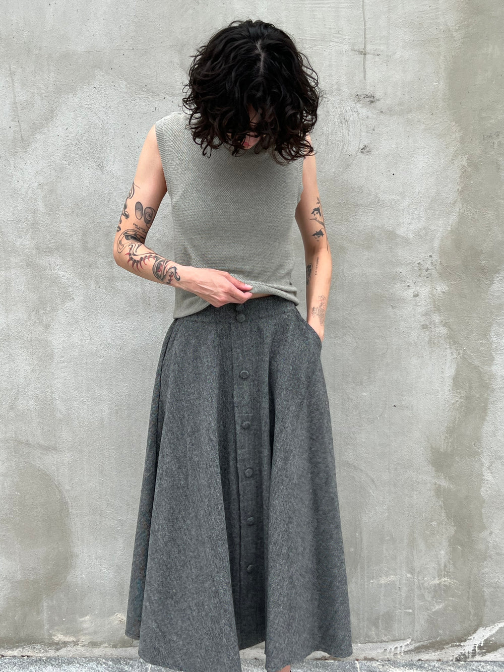 Gray Skirt