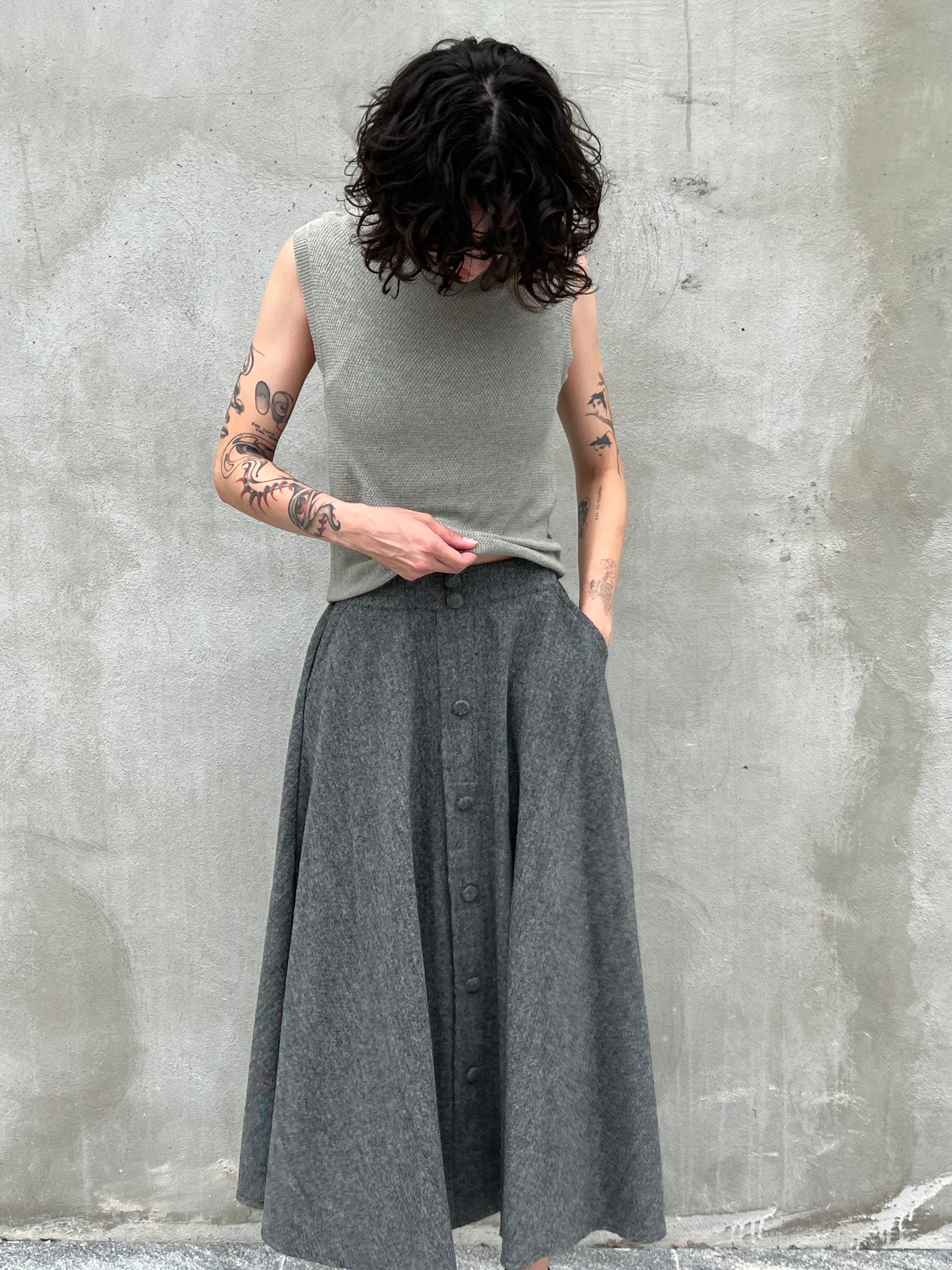 Gray Skirt