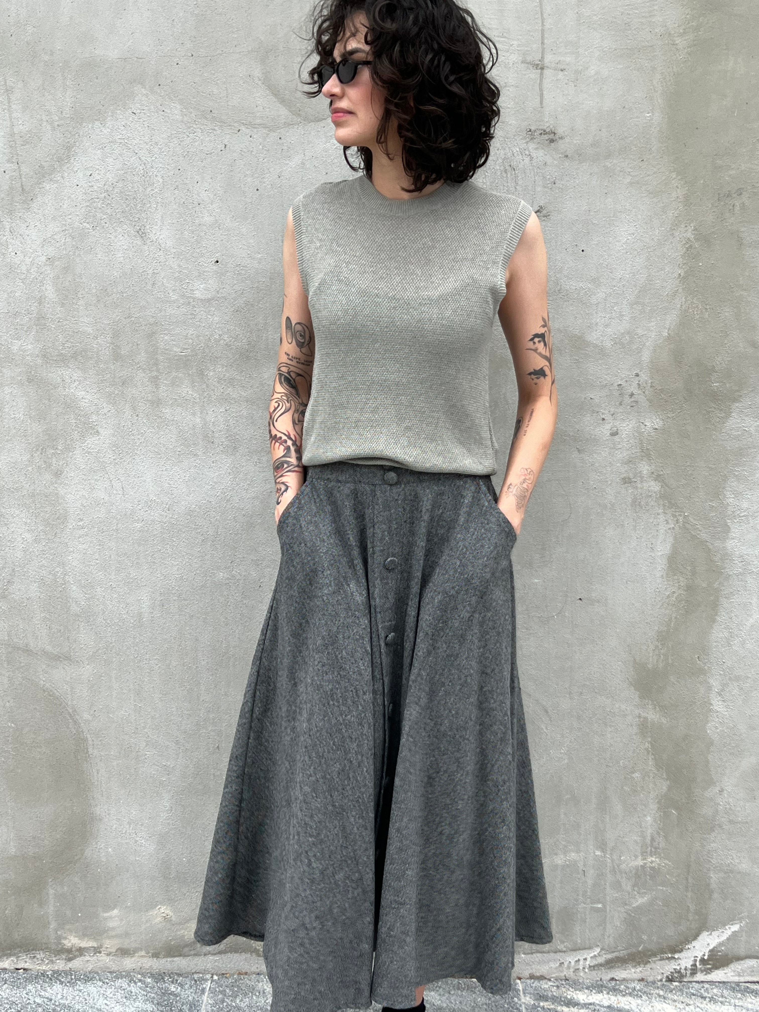 Gray Skirt