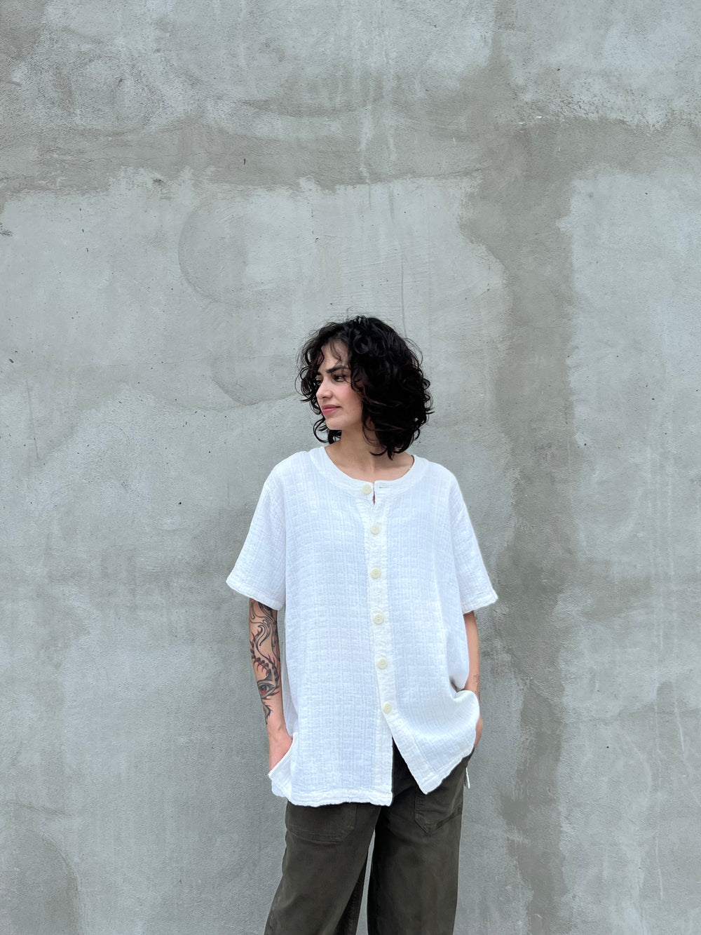 Textured Cotton Shirt